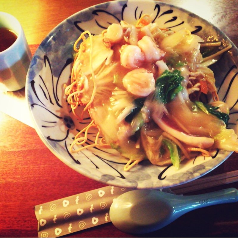 海鮮揚げやきそば(茉莉花 )