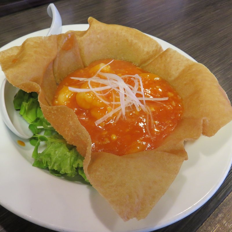 エビのチリソース煮(大阪王 京橋総本店)