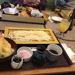 海老と穴子のミニ天丼と麺セット(かごの屋 森小路インター東店 )