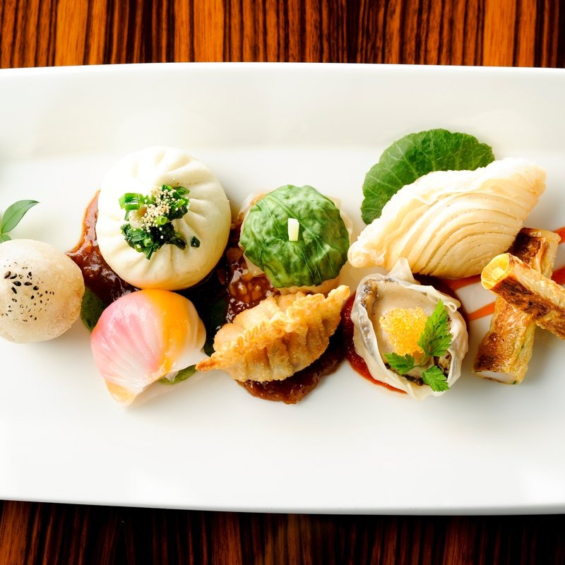 点心盛り合わせ(チャイナブルー)