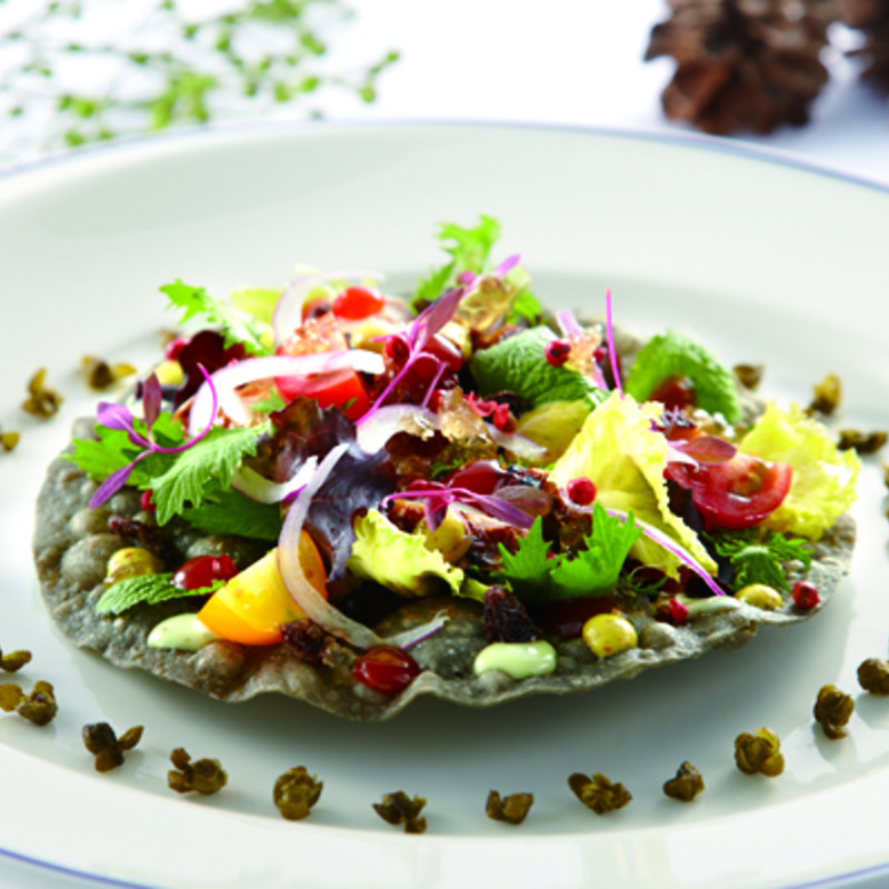 鮮魚のカルパッチョ(チャイナブルー)