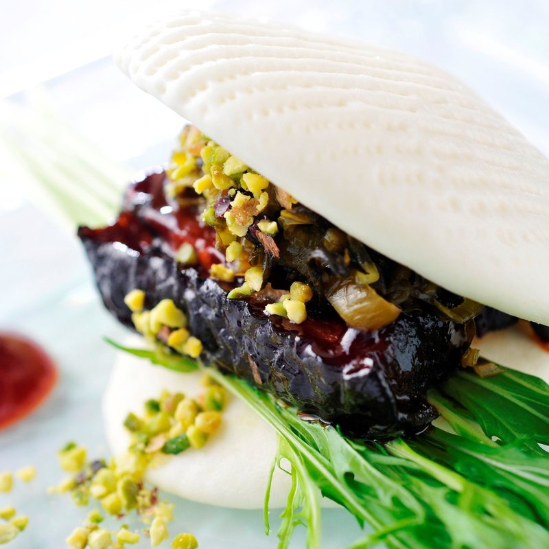 チャーシューまん(チャイナブルー)