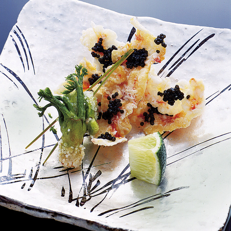 海老煎餅キャビア(有季銚)