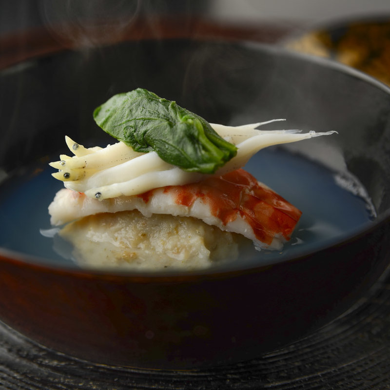 海老真薯(懐石 一文字 （かいせき いちもんじ）)