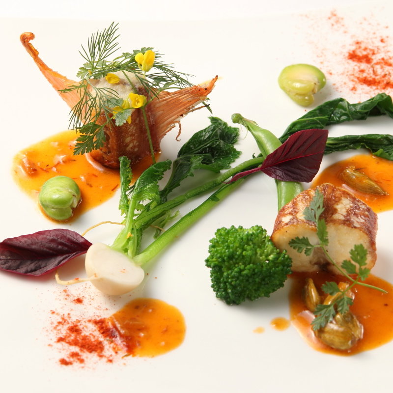 本日の魚料理(四間道レストランMATSUURA)