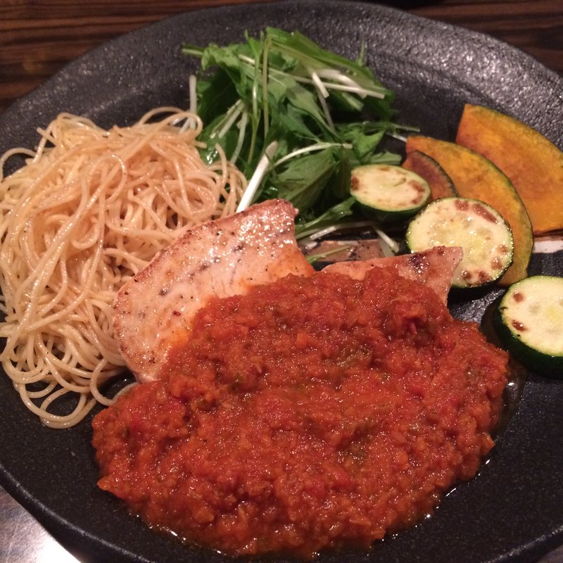 かじき鮪鉄板焼き(長寿韓酒房 海浜幕張店)