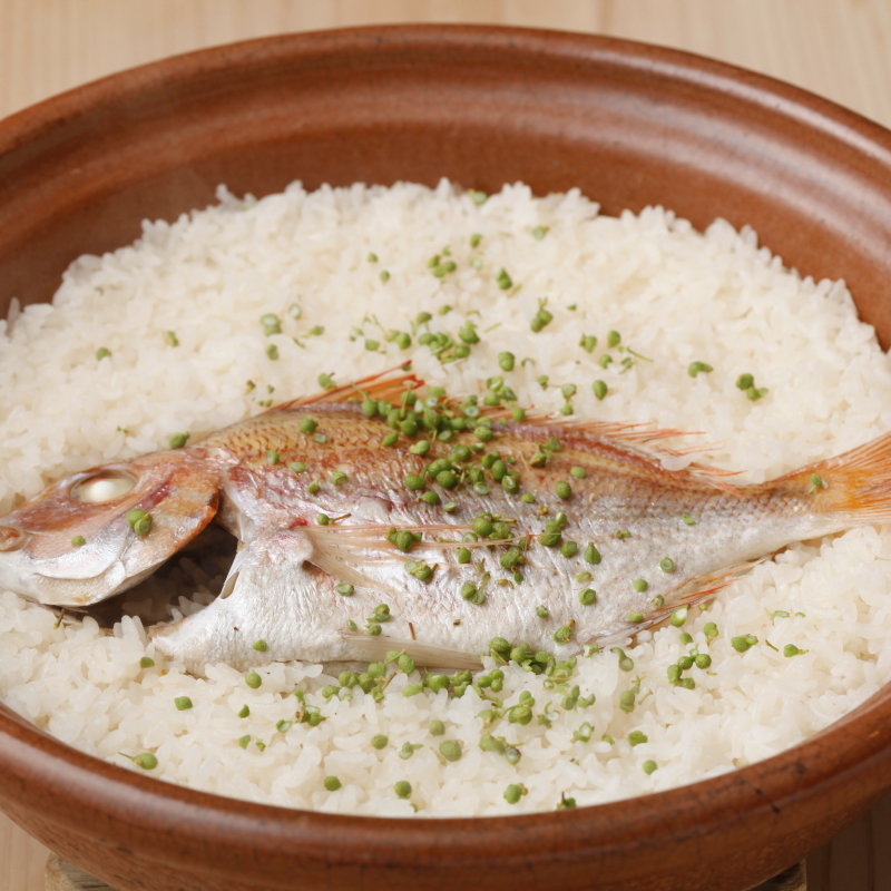 真鯛の土鍋(Sushi Ginza SHIBAHAMA 銀座 芝濱｜割烹・日本料理)