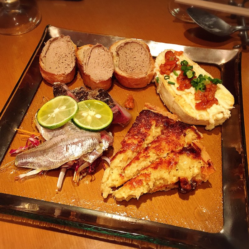 前菜盛り(鉄板 しちさん)