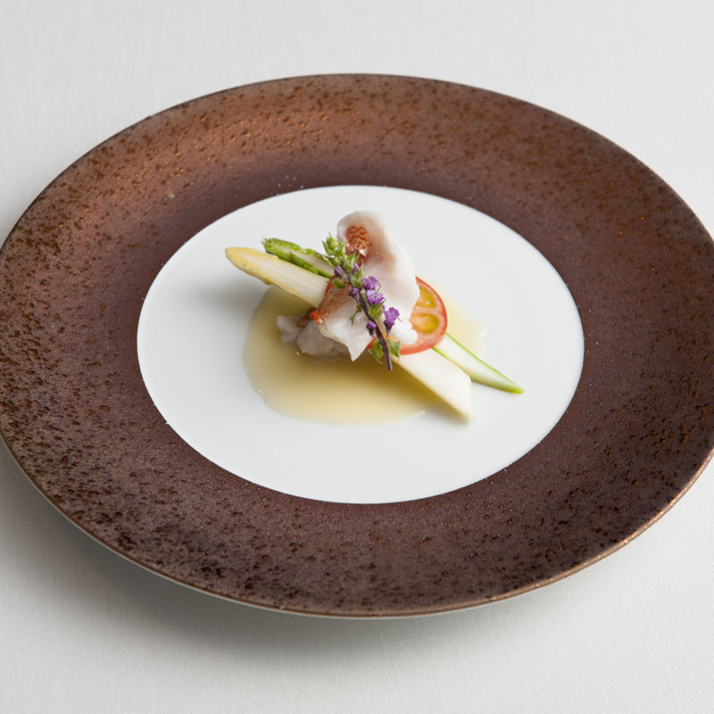 真鯛のポワレ(神戸牛炉釜炭焼ステーキ IDEA銀座（IDEA GINZA）)