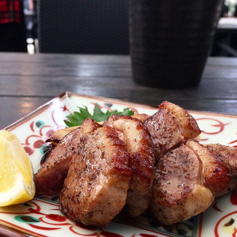 厚切り鴨ロース肉の炙り焼き(鎌倉 松原庵)