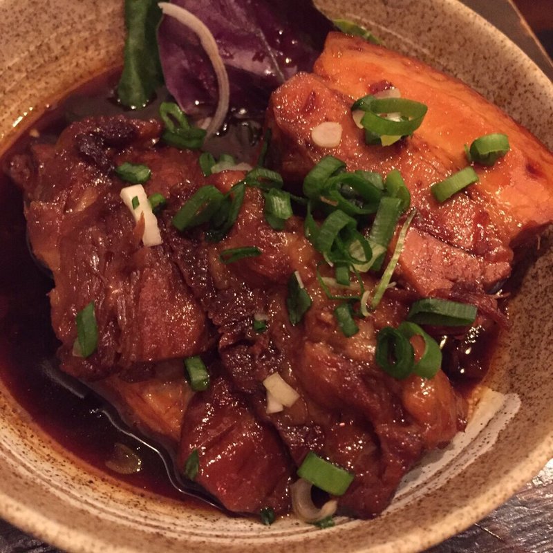 ラフテーと軟骨ソーキ煮のハーフ&ハーフ(沖縄スージグァ酒場 香の帆（かのほ）)