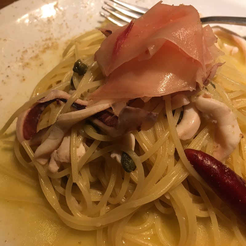 新生姜のハニージンジャーペペロンチーノ(KNOCK CUCINA BUONA ITALIANA 六本木ヒルズ店)