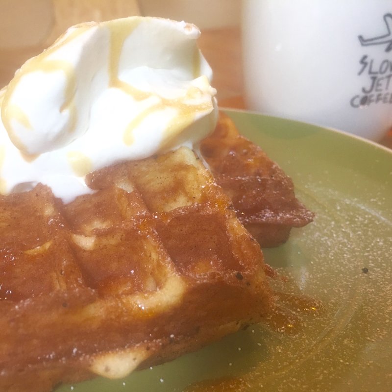 ワッフル塩キャラメル(両国テラスカフェ)