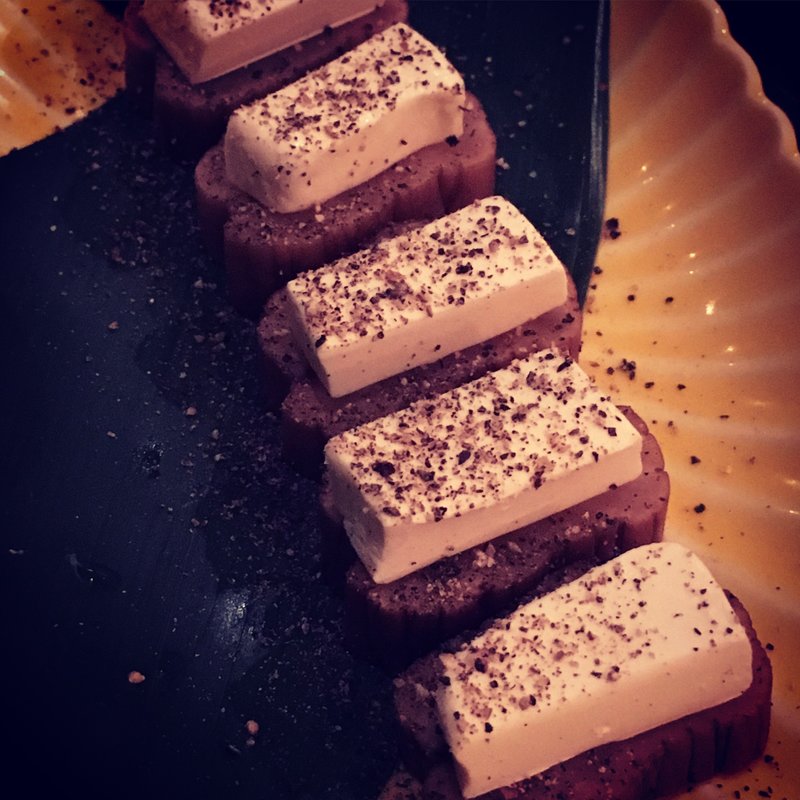 いぶりがっことクリームチーズ(串焼きと地酒 ひらく)