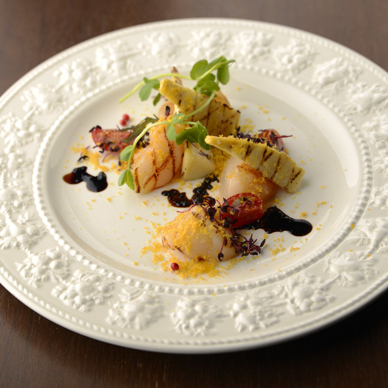 筍とホタテのグリル(レ・ココット)