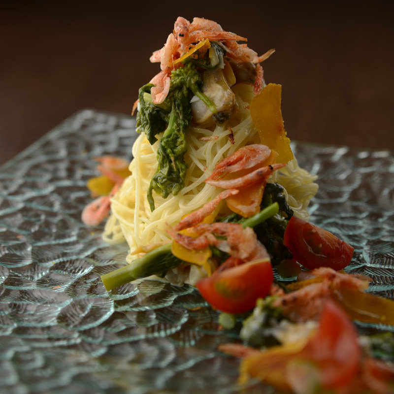 サクラエビの冷製パスタ(レ・ココット)