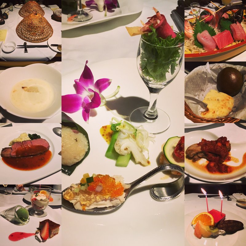 夕食(アンダリゾート伊豆高原)