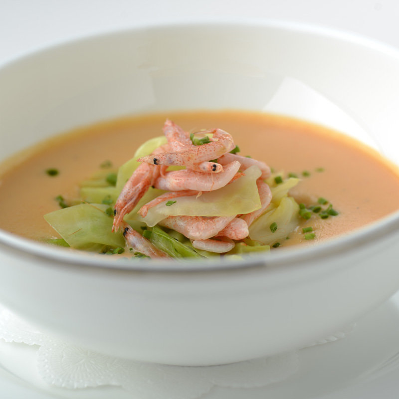 サクラエビと白菜のスープ仕立て(レストラン Ｊｙｏａｎ （ジョアン）)
