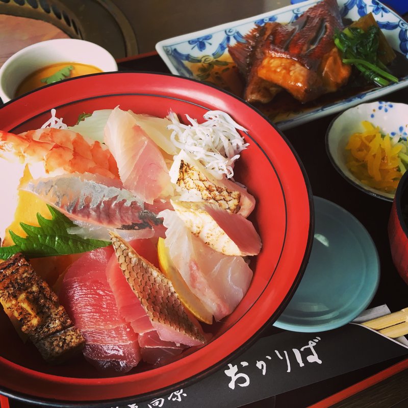おかりば丼 + 金目鯛セット(おかりば)