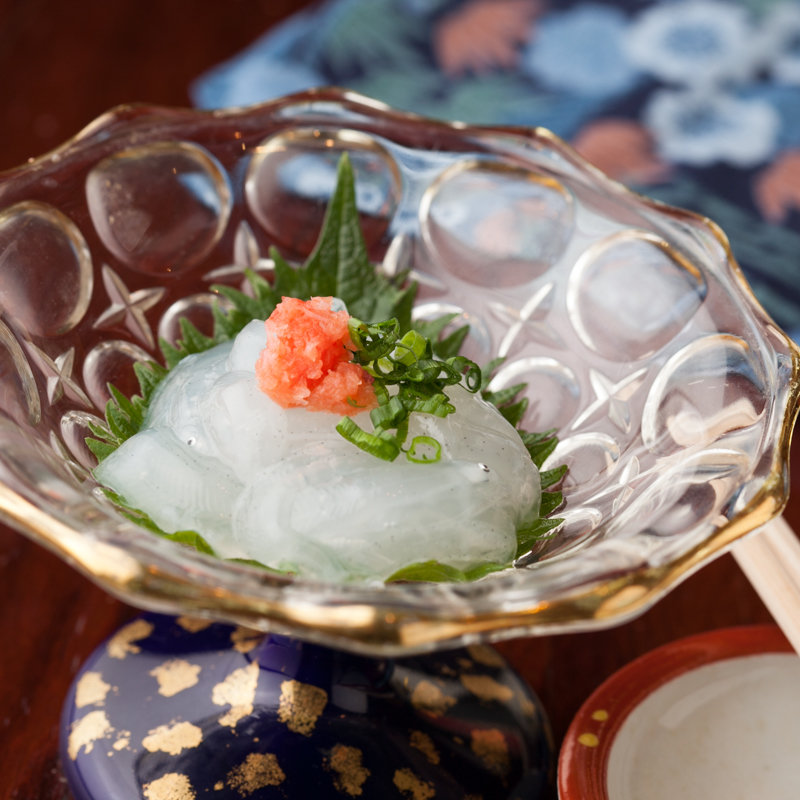 白魚のお造り(銀座 鮨 吉扇)