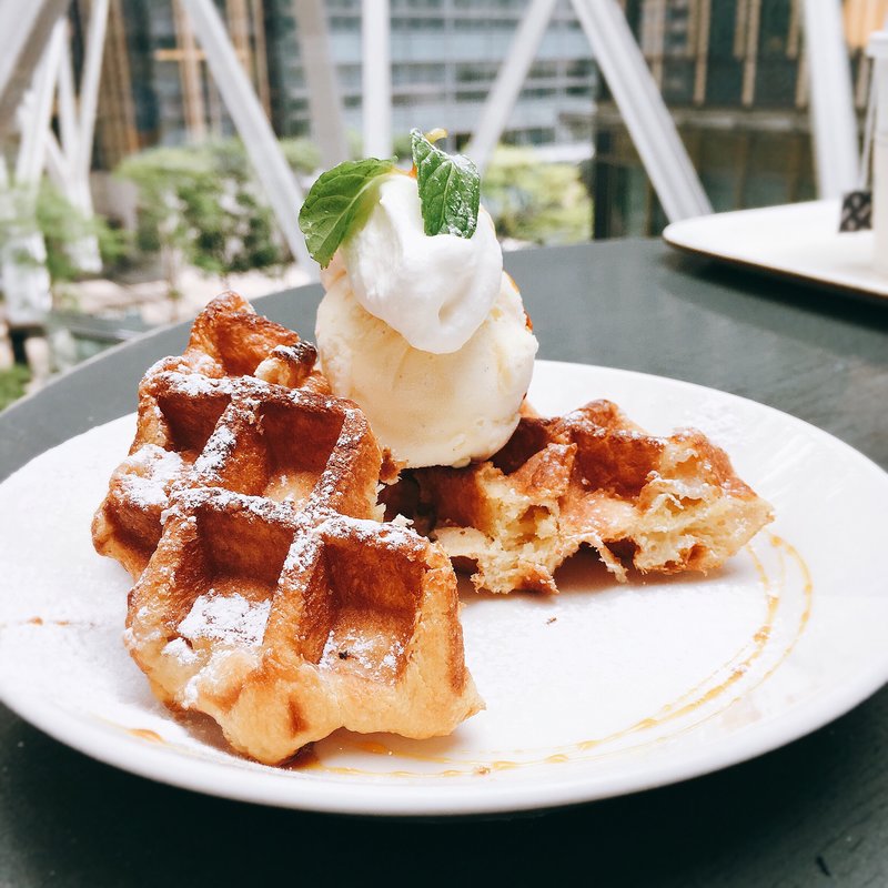 ワッフル(プレート)(IDÉE CAFÉ PARC)