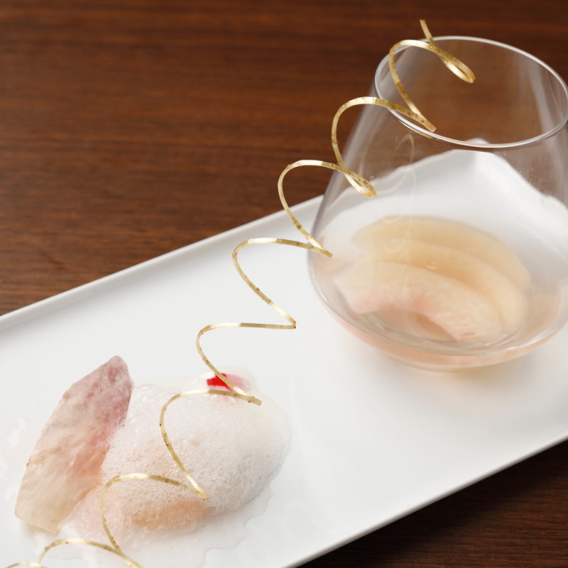 モモのコンポート(Burgundy （バーガンディ）)