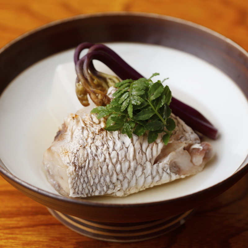 真鯛のポワレ(月島 和食 いし津)