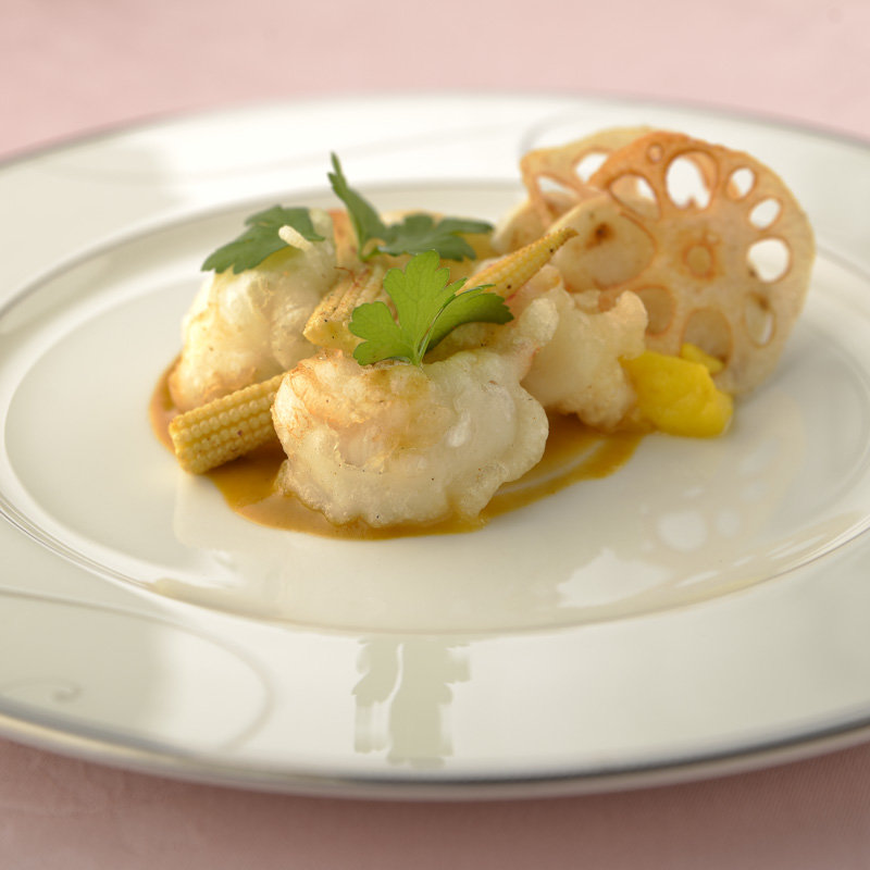 白子のフリット(オテル ドゥ キタオカ)