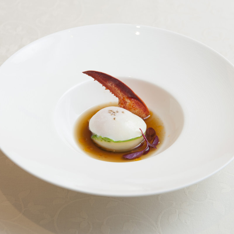 モッツアレラチーズとオマール海老(ラターブルナカメ)