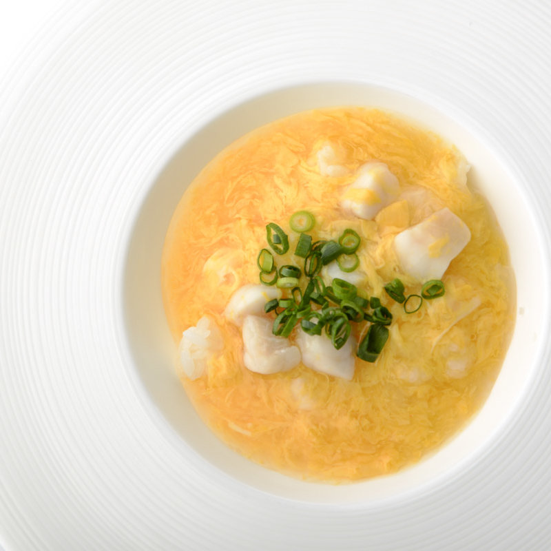 ホタテとイカの玉子仕立て(芳園)