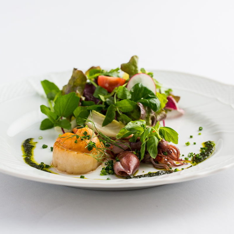 ホタテとホタルイカのグリル(ジャンティ・オジェ異人館倶楽部 パートⅡ)