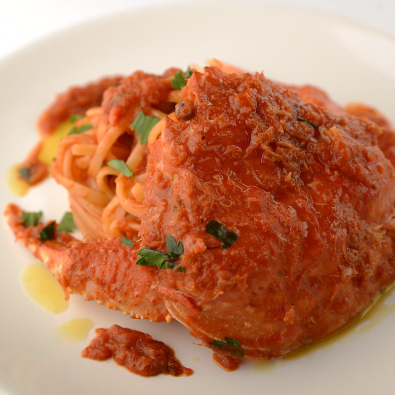 ワタリガニのトマトパスタ(アッラマーノ （ALLA MANO）)