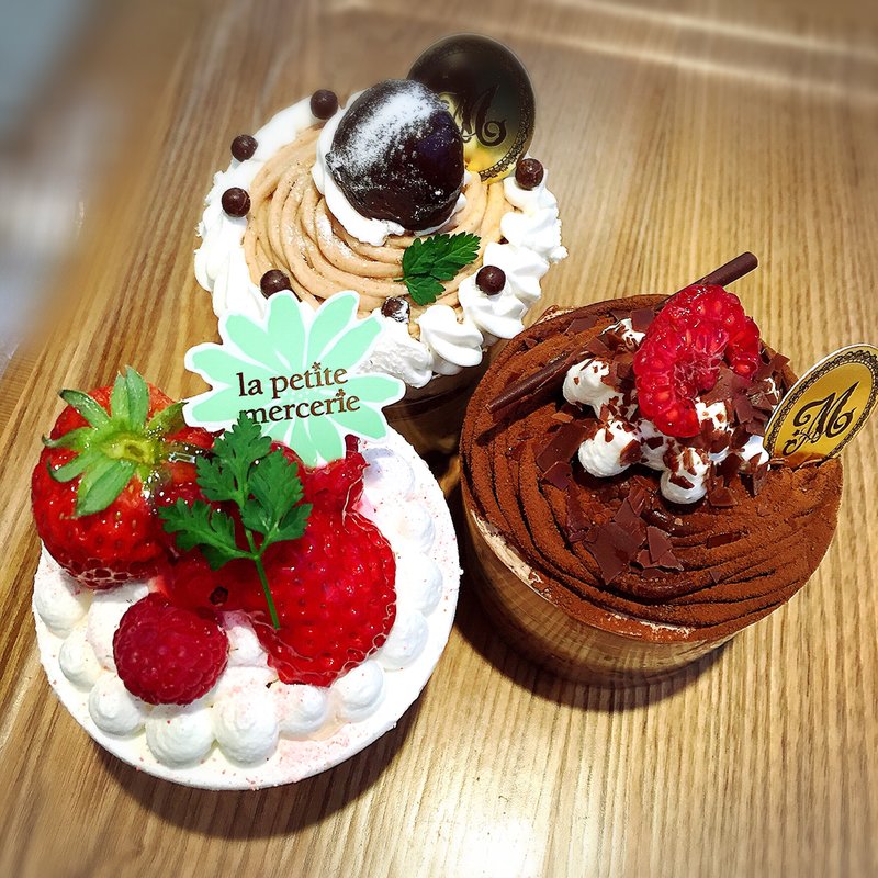 フリュイルージュのショートケーキ(ドリンクセット)(ラ・プティ・メルスリー ルミネ有楽町店)