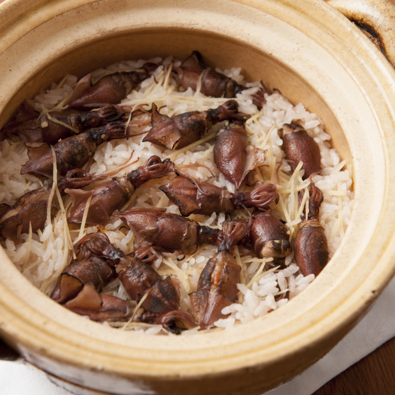 ホタルイカの土鍋(麻布淺井)