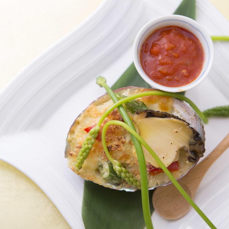 アワビのグラタン(阿呍 )