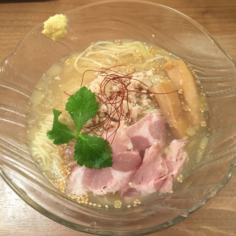 限定冷やし 芳醇冷やし鶏そば(鯛塩そば 灯花 曙橋本店)