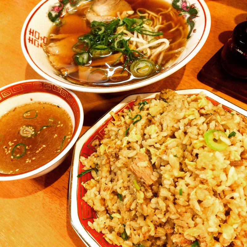チャーハン / 醤油ラーメン(ラーメンハウス喜楽園)