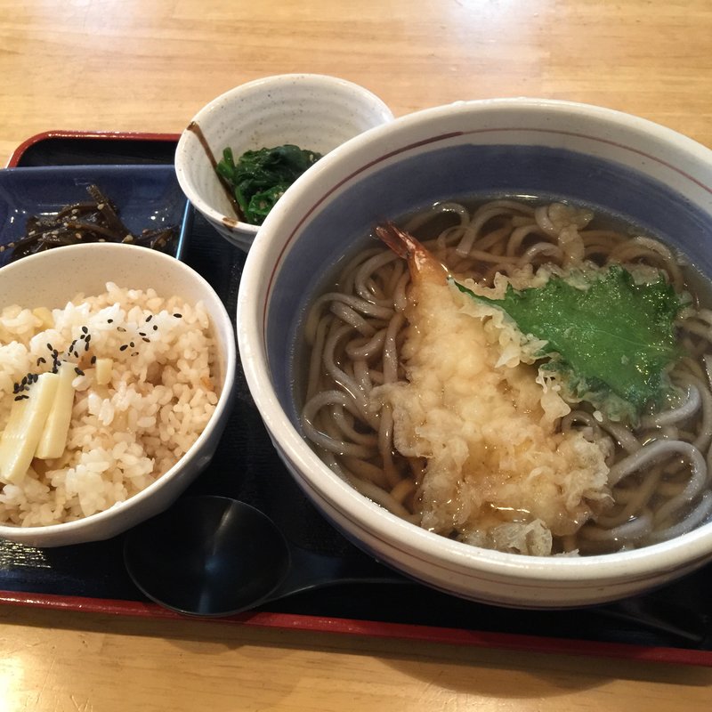 月限定 竹の子ごはんセット(丹波篠山うどん 一真)