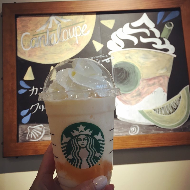 カンタロープメロン&クリームフラペチーノ(スターバックスコーヒー 恵比寿ファーストスクエア店)