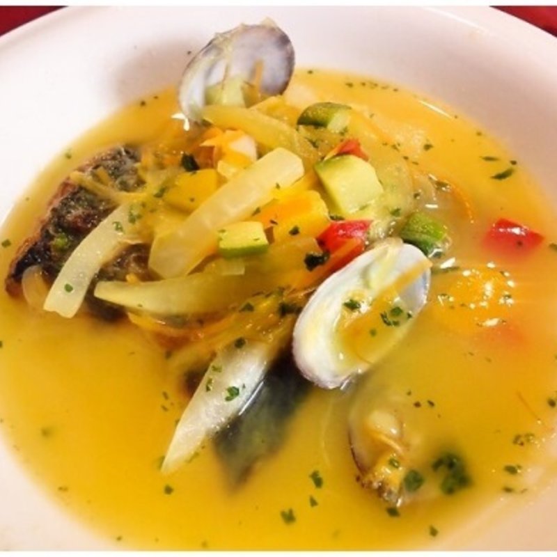 アジとあさりのスープ煮南フランス風(ル・デッサン （Le dessin）)