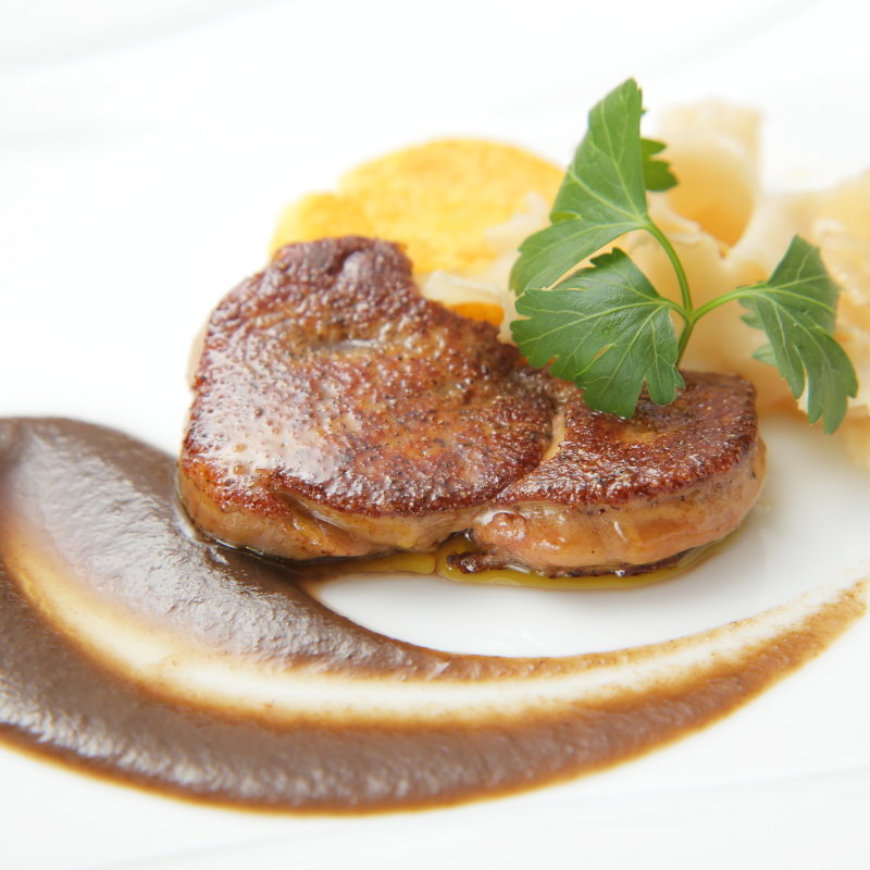 フォアグラのソテー(鉄板ダイニング 織部)