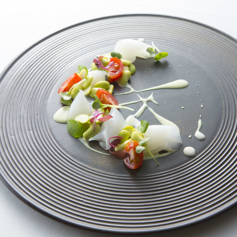 イカとソラマメのカルパッチョ(RESTAURANT envue（アンヴュー）)