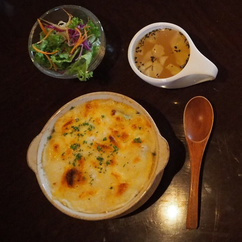 チキンドリアのセット(Tsukikoya Coffee Roaster 山の上店)