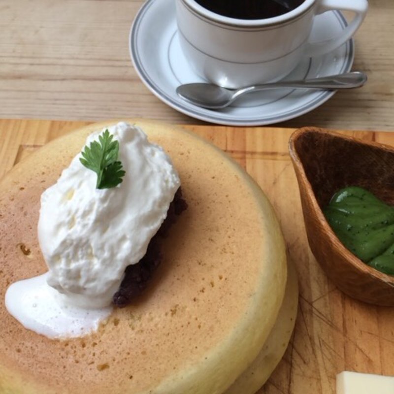 抹茶パンケーキ(嵯峨野湯 （サガノユ　SAGANO－YU）)