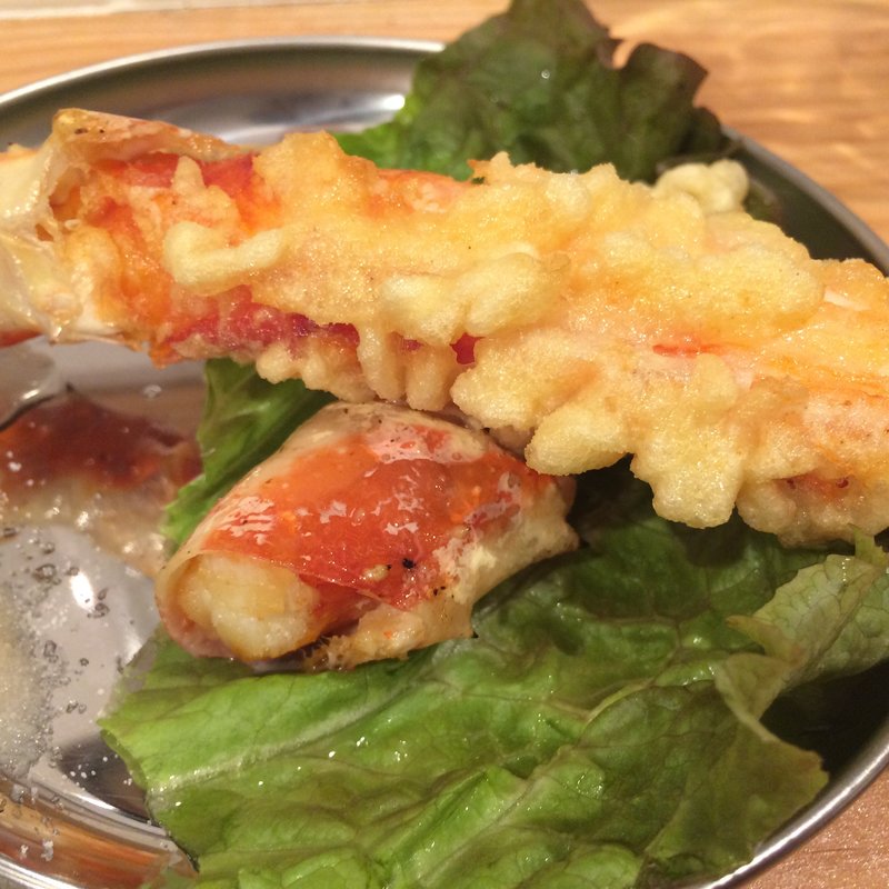 日本一の蟹天ぷら(蟹とシャンパン 牡蠣ベロ)