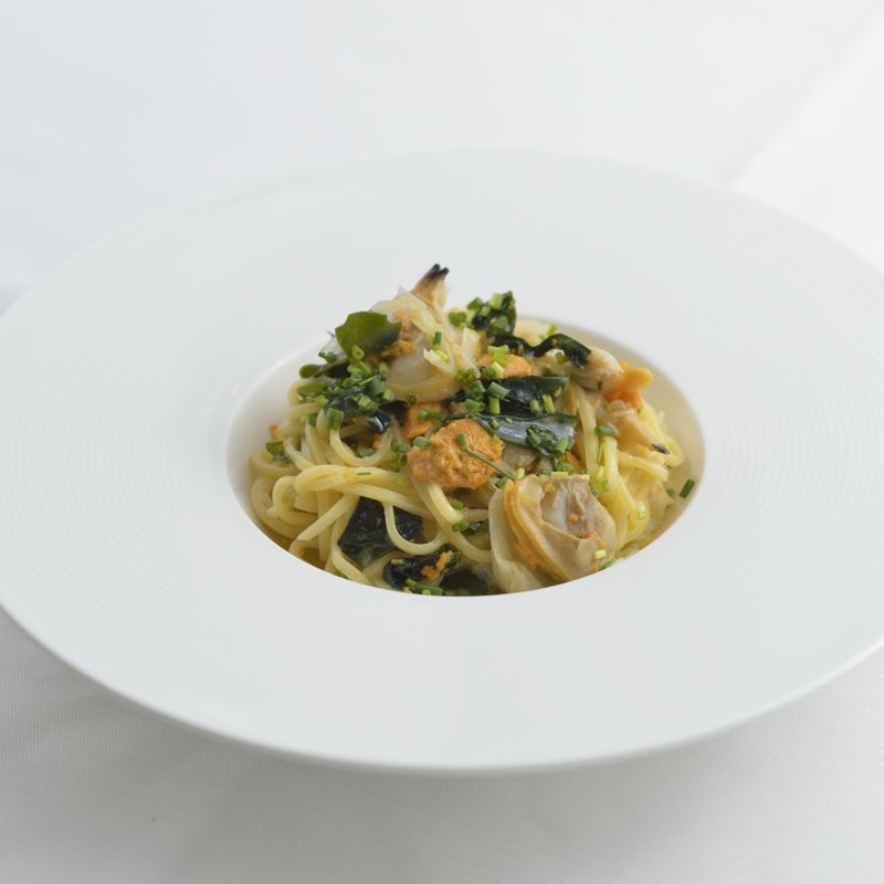 アサリと雲丹のパスタ(クッチーナカサイ)