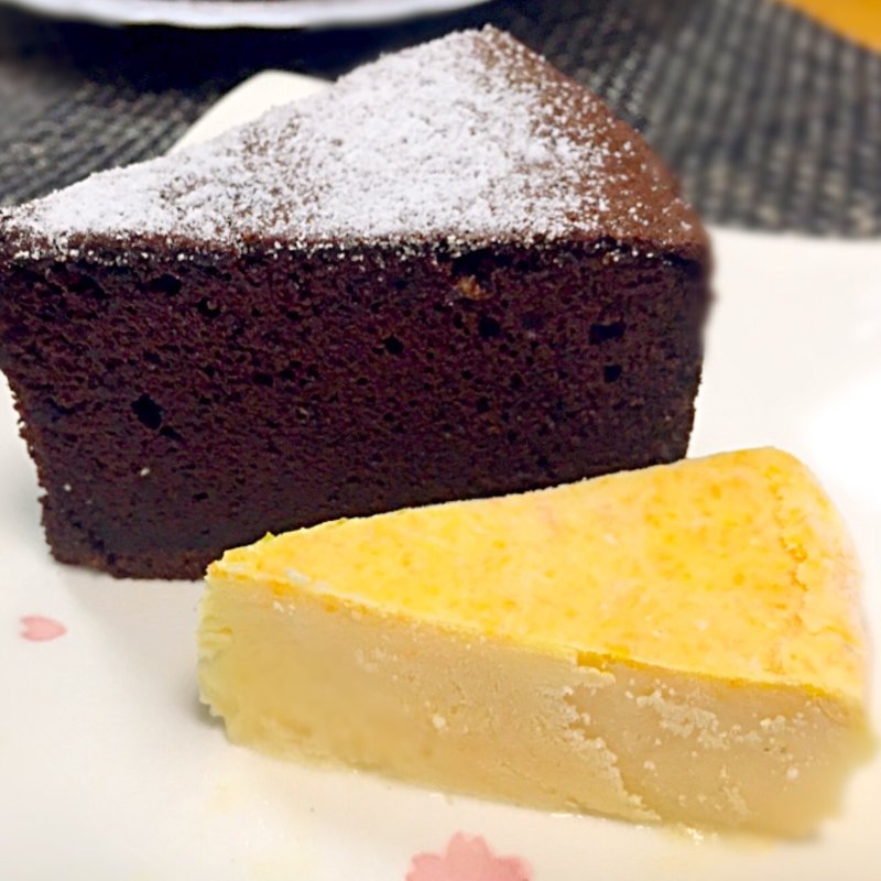 ガトーショコラとカタラーナセット(丘の上 C-flat （シー フラット）)