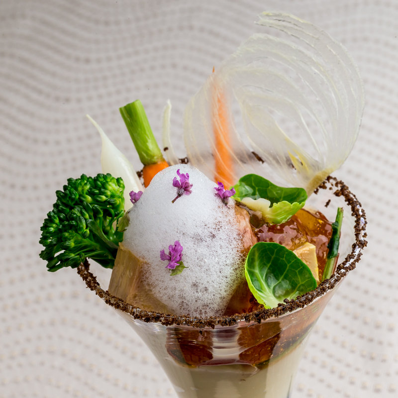 野菜のカクテル仕立て(リバースイート大阪)