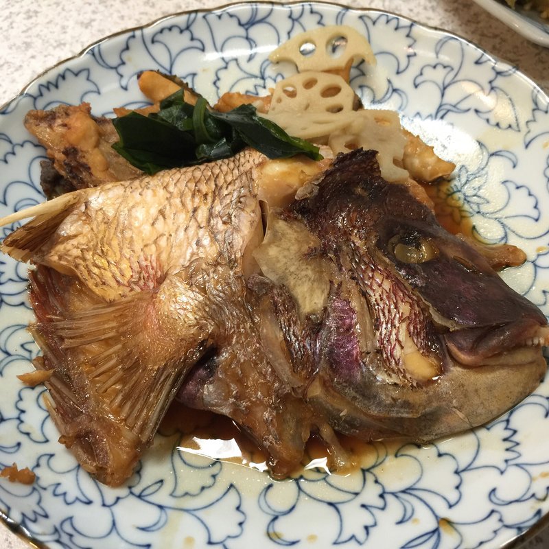 明石鯛のあら煮(みどり食堂)