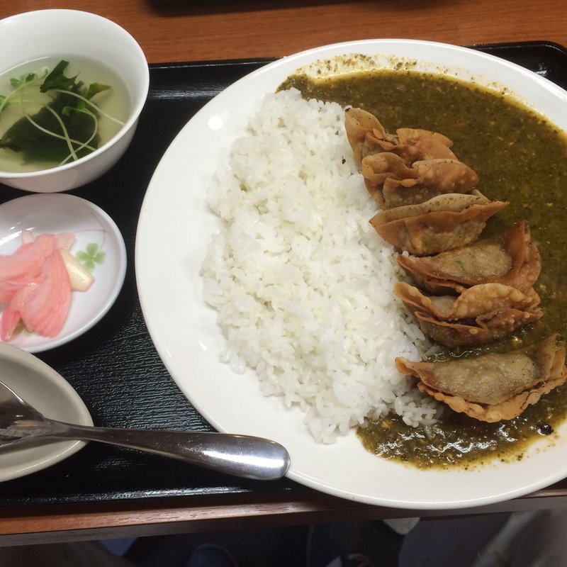 揚餃子カレーセット(鶴橋餃子 鶴餃子)